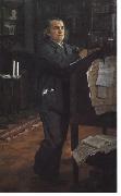 Valentin Serov Compositor Alexander Serov por Valentin Serov, 1887-1888 oil painting on canvas